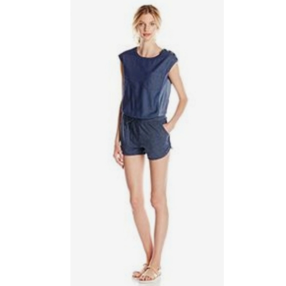 Kensie Jeans - Blue Romper - Picture 1 of 4